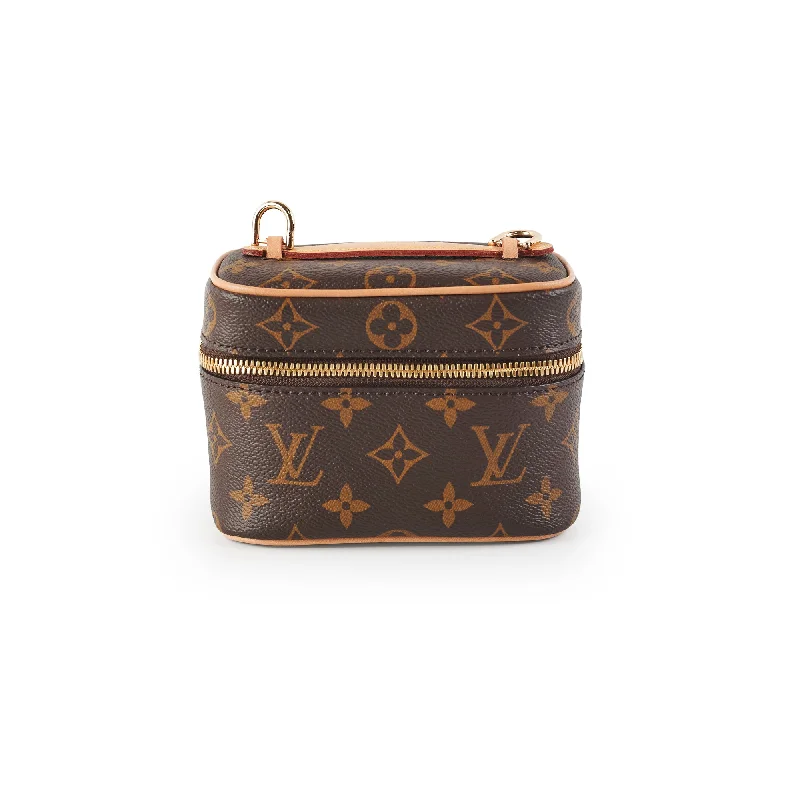 Detachable Handle Bags for Versatility -Louis Vuitton Nice Nano Monogram Toiletry Pouch