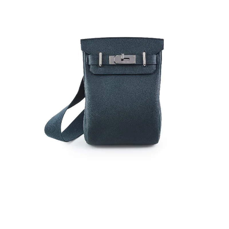 Rectangular Handle Bags for Practicality -Hermes Hac A Dos Togo Dark Grey - Special Order (B Stamp)