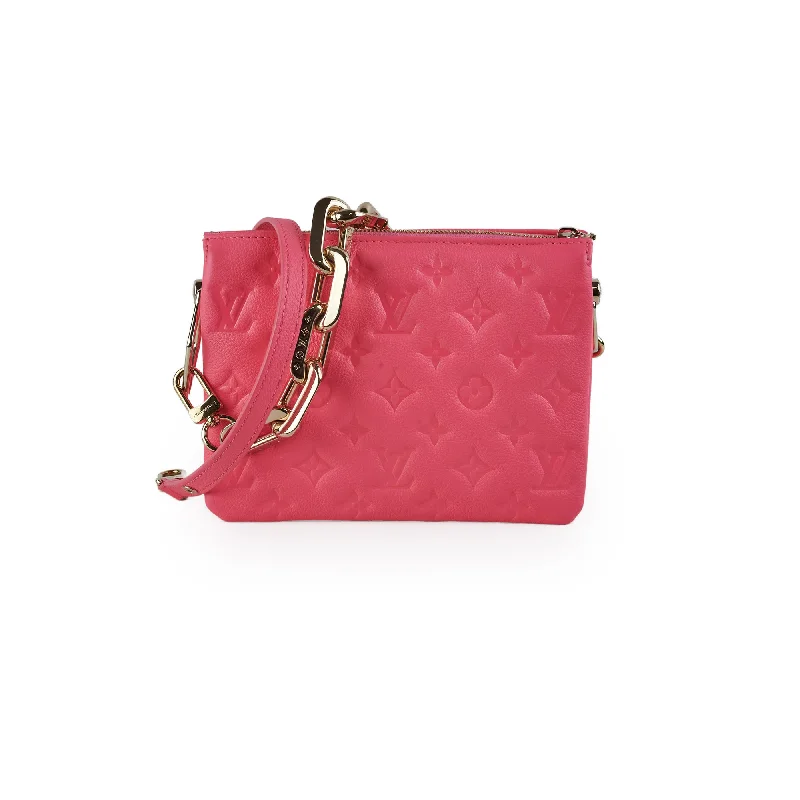 Snap Handle Bags for Convenience -Louis Vuitton Coussin BB Rose Fluo