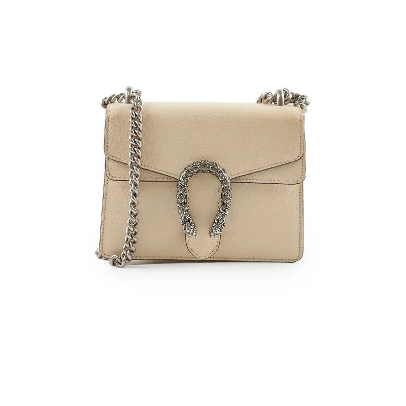 Market Handle Bags for Groceries -Gucci Mini Dionysus White/Ivory