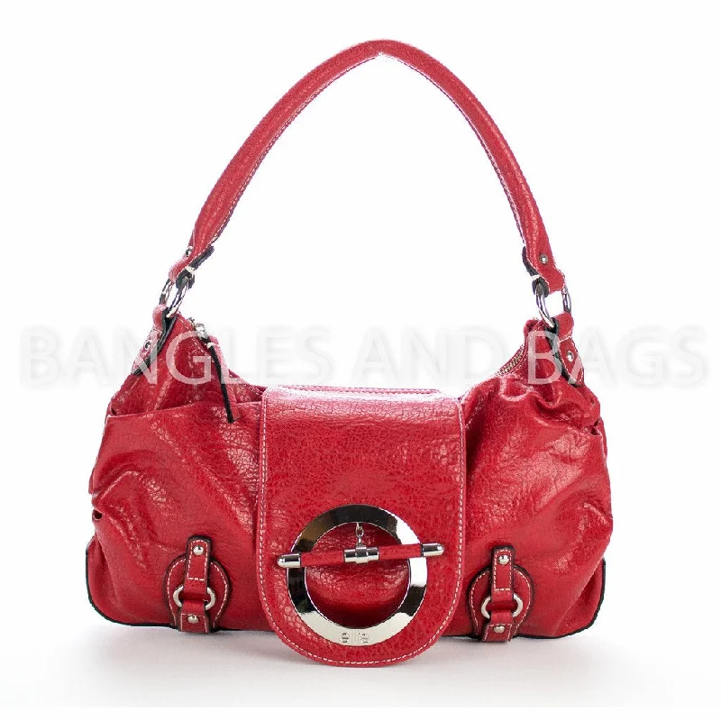 Elegant silk tote bags for luxurious, lightweight accessory options for events and parties -Elite Handbag - Red Faux Leather