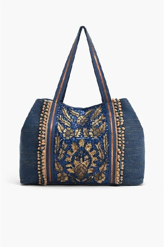 Nylon Handle Bags for Lightness -AB23867 Persian Nights Beaded Tote