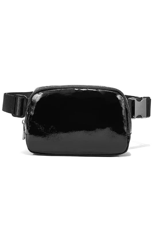 Travel Handle Bags for Luggage -B1062 Liv Patent Leather Fanny Pack