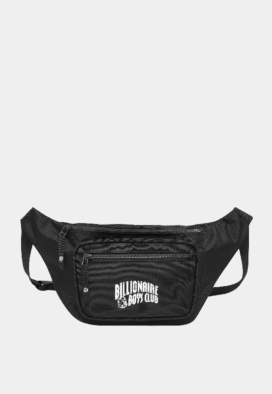 Large canvas tote bags with motivational quotes for a positive and stylish statement -Bbc Small Arch Logo Beltbag Black