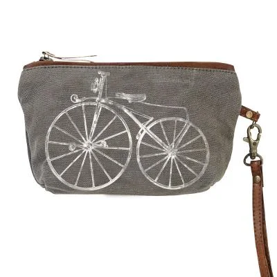 Monogrammed tote bags with custom letters for personalized gifts or personal style -Bicycle Clutch