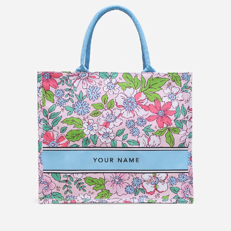 Travel-friendly tote bags with roomy interiors for quick trips and weekend getaways -Blossom SS24 Large Canvas Bag