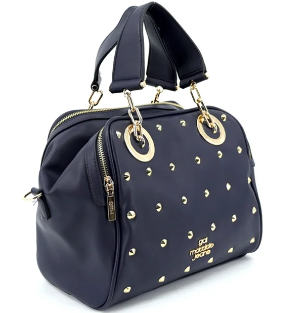 Large tote bags with padded compartments for laptops or tablets for tech lovers -Gai Mattiolo Gold Accent Handbag