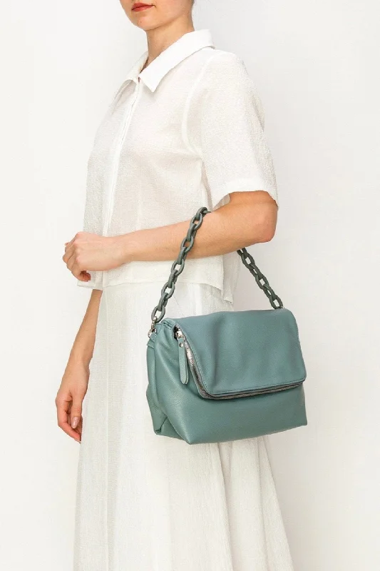 Minimalist Handle Bags for Simplicity -CJF126 Brooke Chain Shoulder/Crossbody Bag