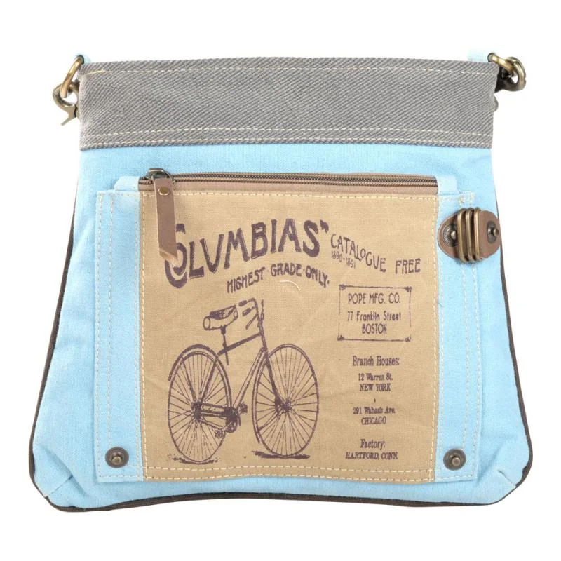 Foldable tote bags for quick storage and convenient use when traveling or shopping -Columbias Light Blue Shoulder Crossbody Bag