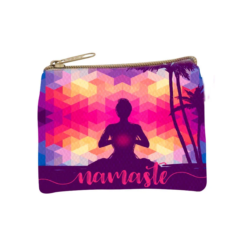 Simple yet stylish beige tote bags for a neutral, versatile accessory option -Namaste Coin Purse