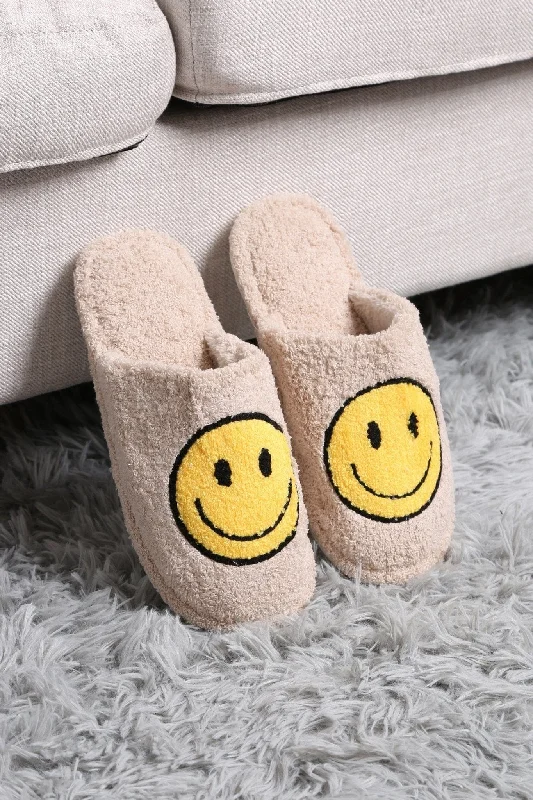 Handmade Handle Bags with Love -JCL2125 Super Lux Smiley Face Slippers