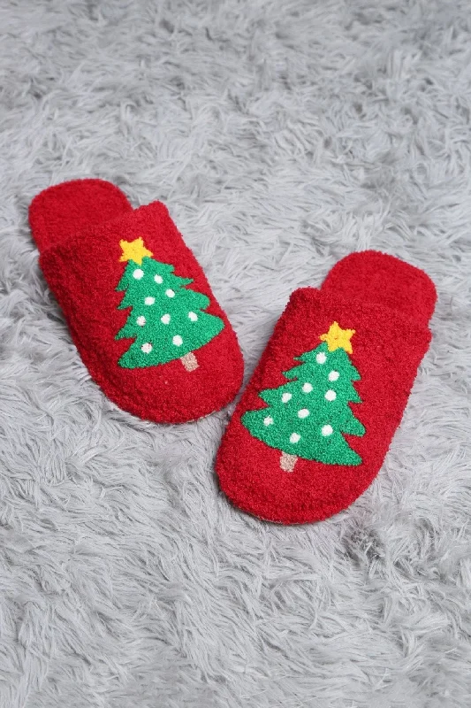 Designer Handle Bags in Fashion -JCL4205-01 Super Lux Christmas Tree Slippers