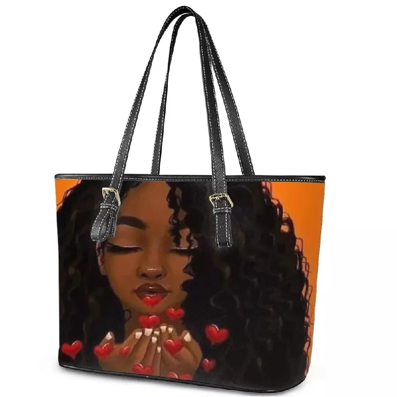 Boho tote bags with unique beadwork and fringe for a laid-back, free-spirited vibe -Princess Painted Tote Handbag