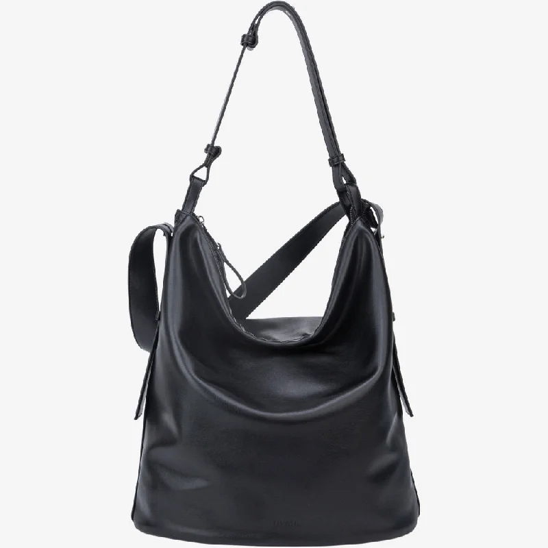 Brightly colored tote bags for a bold and energetic addition to your wardrobe -Emmette Soft Structure - Black