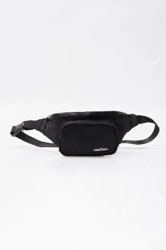 High-quality nylon tote bags with water-repellent finishes for durability and practicality -Explorer Fanny Pack - Black