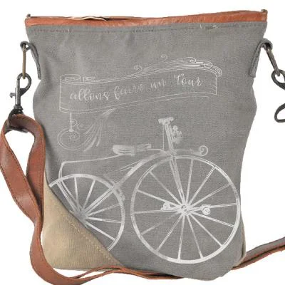 Versatile tote bags with adjustable straps for a customizable carrying experience -Going For A Ride Bicycle Crossbody bag