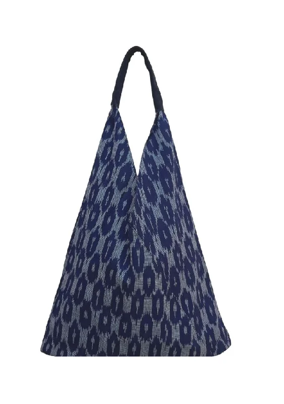 Practical canvas tote bags with reinforced bottoms for carrying heavy items comfortably -Ikat Shoulder Bag