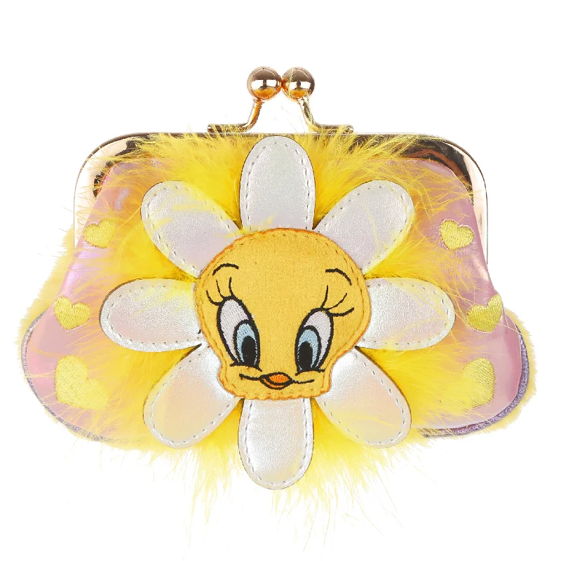 Black Handle Bags for Formal -Irregular Choice Looney Tunes OH SO Tweety Pie Coin Purse Yellow Handbag Bag New