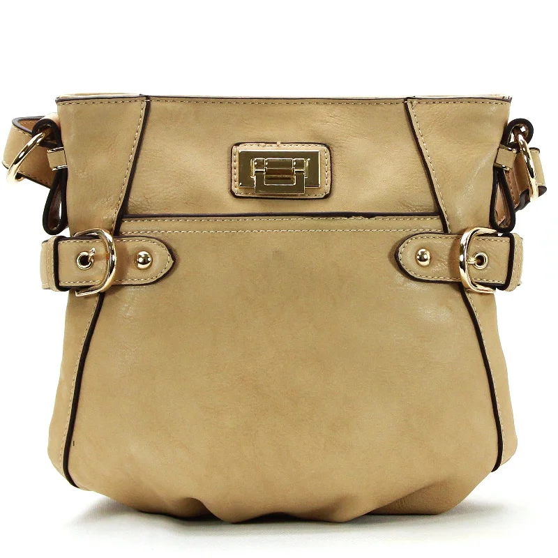 Office Handle Bags for Supplies -Jade Marie Charming Crossbody - Tan