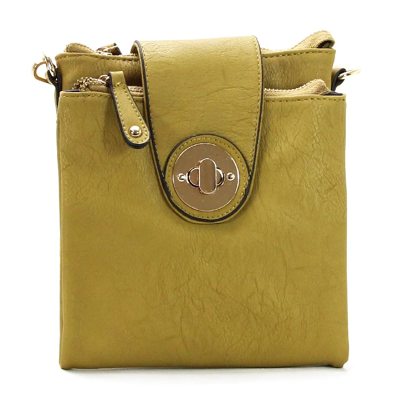 Beach Handle Bags for Sunscreen -Jade Marie Curious Crossbody - Dark Khaki