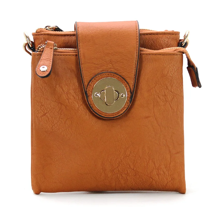 Recycled Handle Bags for Eco -Jade Marie Curious Crossbody - Saddle