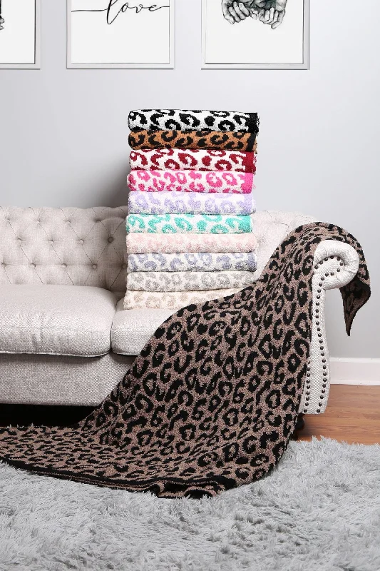 Affordable Handle Bags for All -JCL1010 Super Lux Leopard Throw Blanket