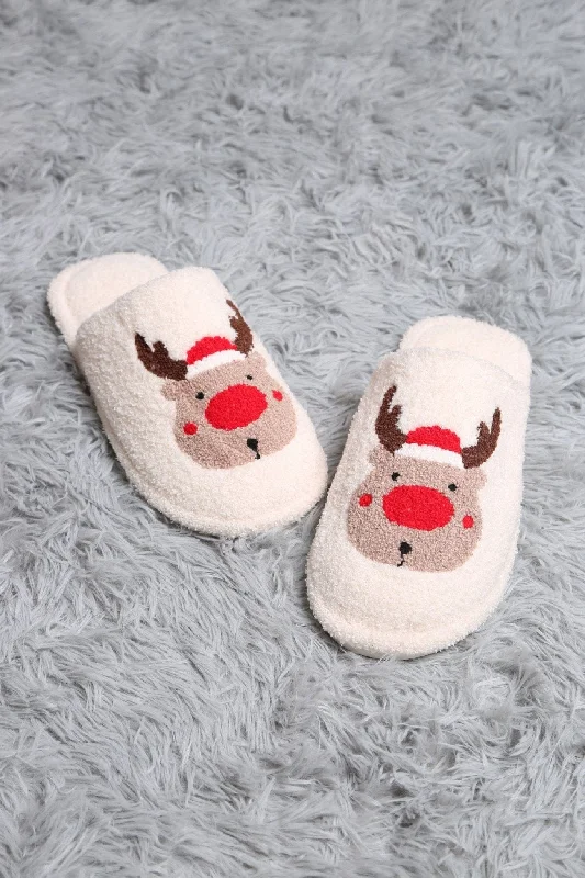 Bamboo Handle Bags for Elegance -JCL4205-03 Super Lux Reindeer Slippers