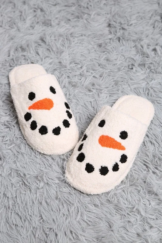 Printed Handle Bags with Patterns -JCL4205-04 Super Lux Snowman Slippers