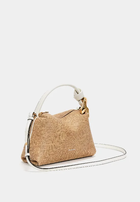 Multi-purpose tote bags for both casual outings and work use with versatile styles -Jw Anderson The Jwa Small Corner Bag Sand