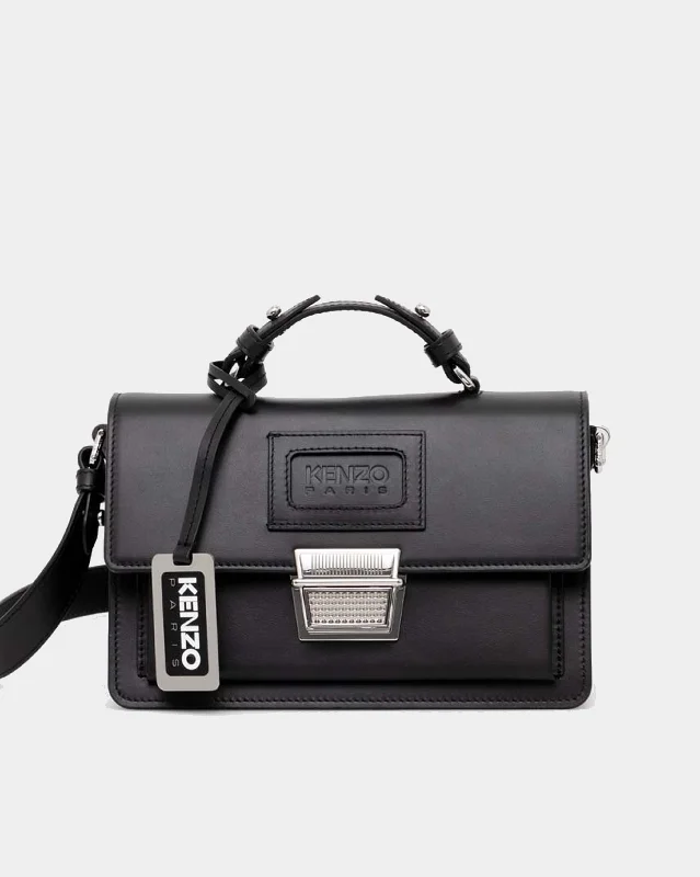 Trendy metallic tote bags with shiny finishes for eye-catching and fashionable looks -Kenzo Suitcase Crossbody bag 99 Black