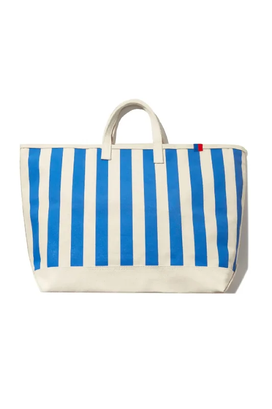 Vintage-style tote bags with retro designs and classic prints for timeless appeal -All Over Striped Tote Bag