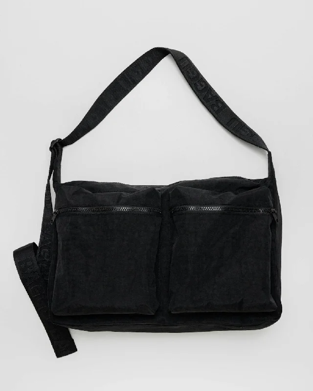 Trendy oversized tote bags for an extra roomy bag for all essentials -Large Cargo Crossbody - Black