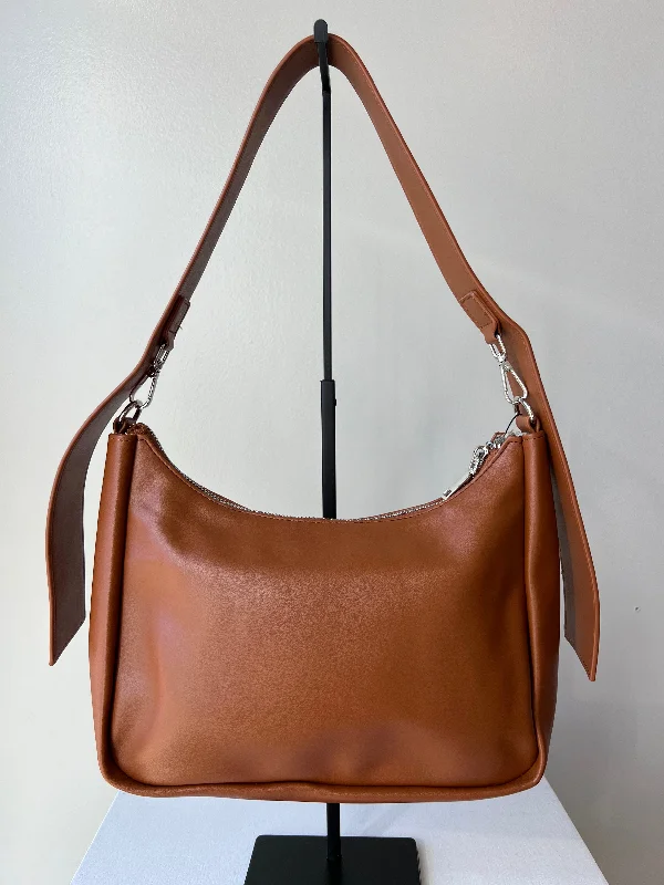 Personalized tote bags with custom text or graphics for unique gifts -Leather Hobo Bag Camel