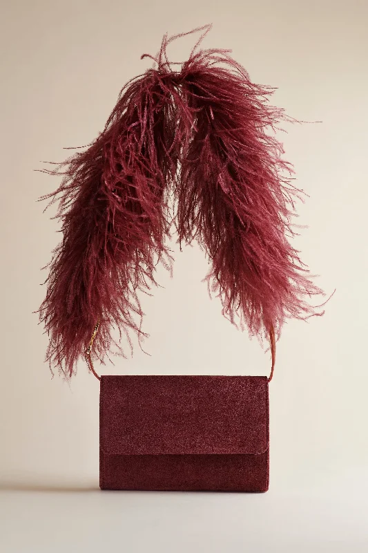 Market Handle Bags for Groceries -Lijadu Bird Bag in Oxblood