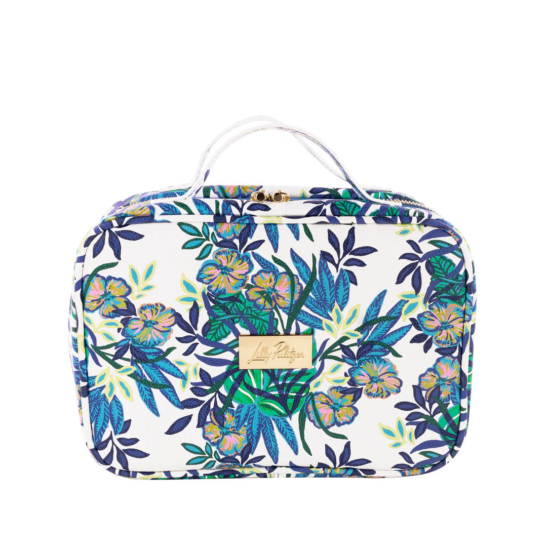 Functional tote bags with removable compartments for better organization and convenience -(Lilly Pulitzer) Toiletry Case-The Hottest Spot