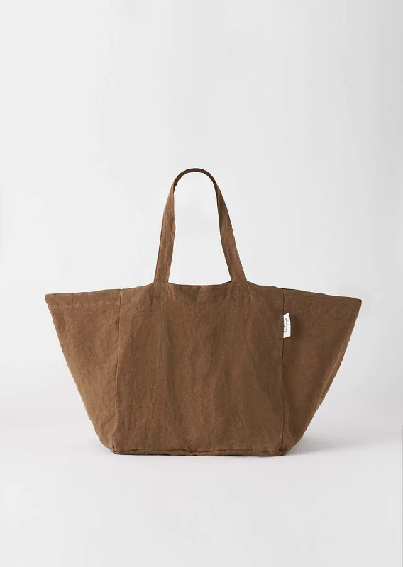 Functional tote bags with removable compartments for better organization and convenience -Linen Tote Bag