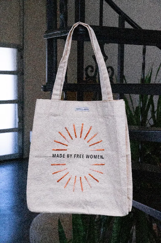 Versatile reversible tote bags for multiple looks in one bag for style flexibility -Made by Free Women Maroon Sunshine Tote Bag