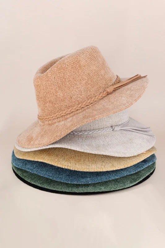 Magnetic Closure Handle Bags -MH0134 Vicky Chenille Knit Panama Hat