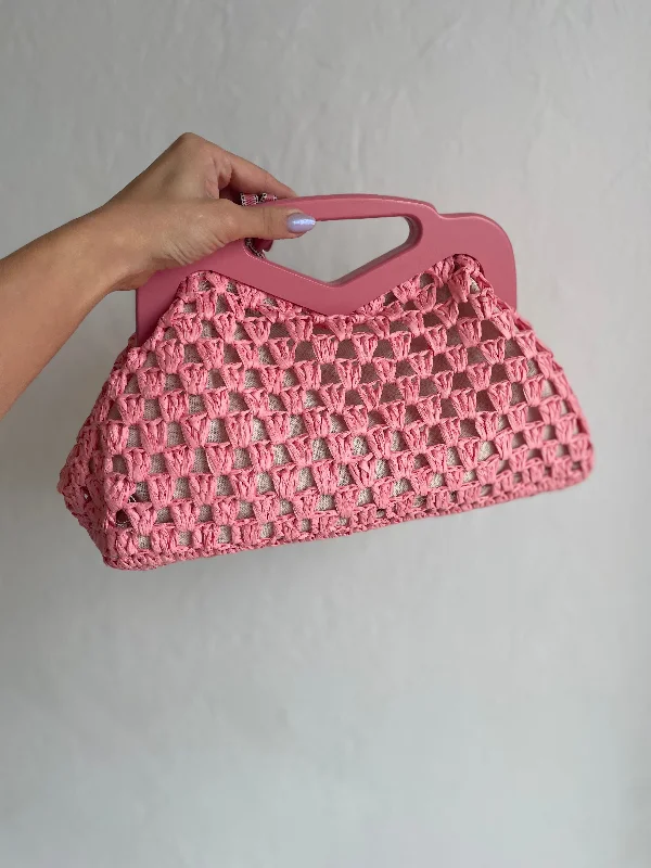 Crossbody Handle Bags for Travel -Nadiya Crochet Clutch