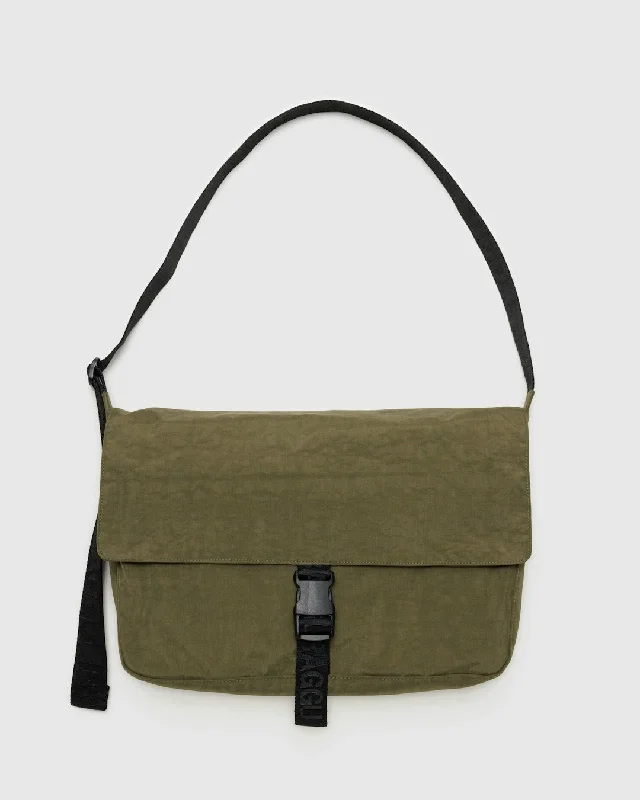 Sustainable jute tote bags with eco-conscious materials for a green and stylish choice -Nylon Messenger Bag - Seaweed