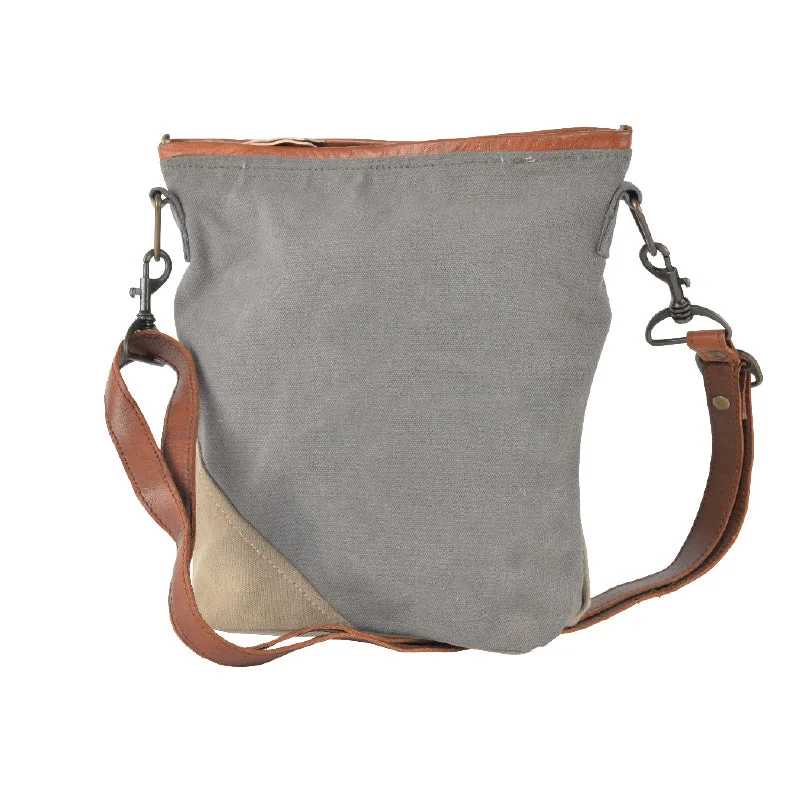 Color-blocked tote bags with modern designs for a bold fashion statement -Plain Gray Crossbody bag