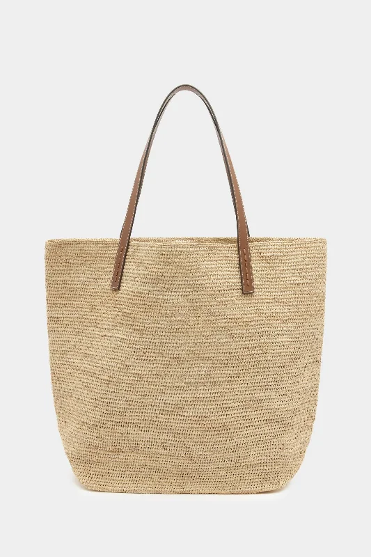 Versatile tote bags with adjustable straps for a customizable carrying experience -Raffia Beach Tote