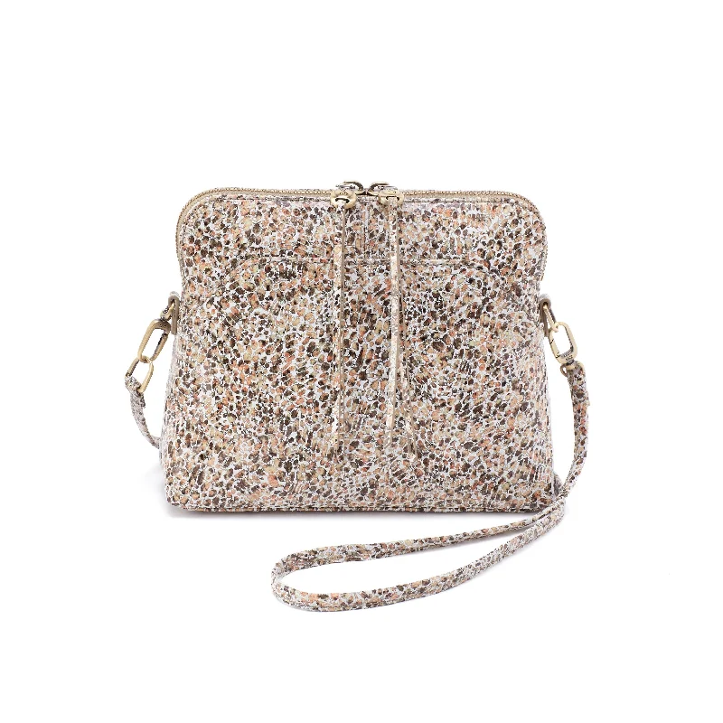 Metal Stud Handle Bags -Reeva Crossbody in Terrazzo