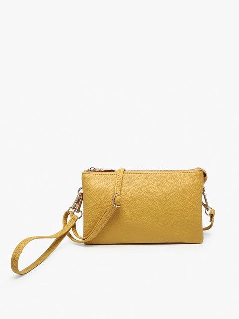 Polyester Handle Bags for Durability -Riley Wristlet Crossbody - Marigold