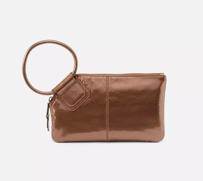 Functional Handle Bags for Daily -Sable Wristlet in Bronze