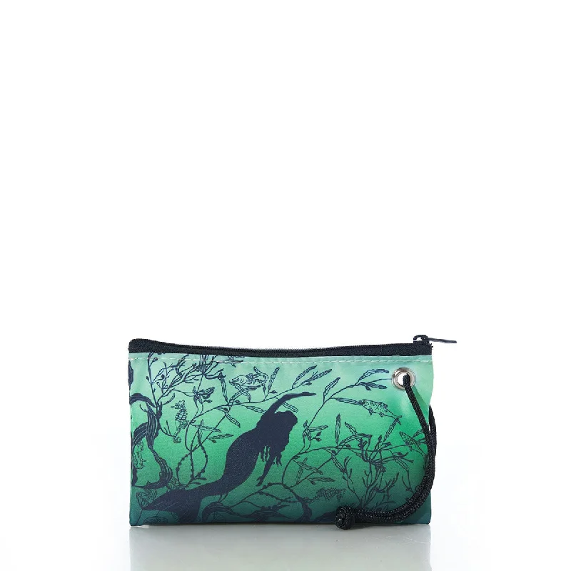 Large tote bags with spacious interiors for weekend getaways or gym trips -Sea Bags - Mermaid Print Wristlet