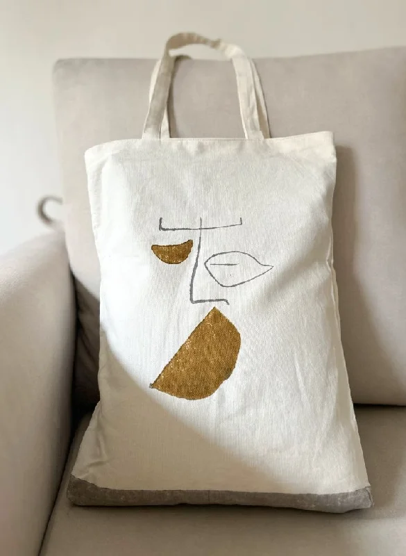 Reusable grocery tote bags with colorful designs for environmentally friendly shopping trips -Shibui Tote Bag