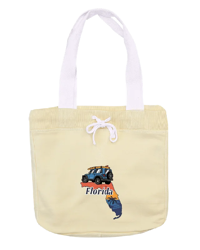 Compact tote bags for easy packing and quick errands with a convenient size -Florida Beach Bag