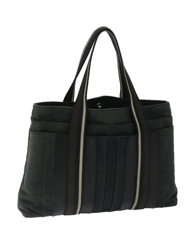 Square Handle Bags for Sophistication -Canvas Hand Bag with Distressed Detailing