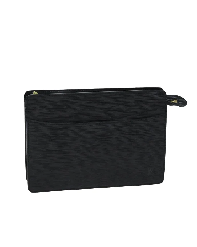 Waterproof Handle Bags for Rain -Epi Leather Pochette Homme Clutch Bag